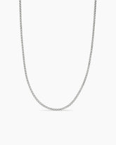 Box Chain Necklace in 18K White Gold, 1.7mm